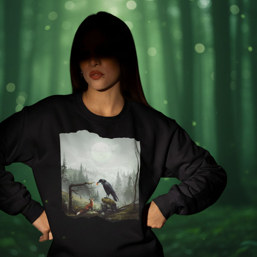 Laadukas collegepaita luontoaiheella