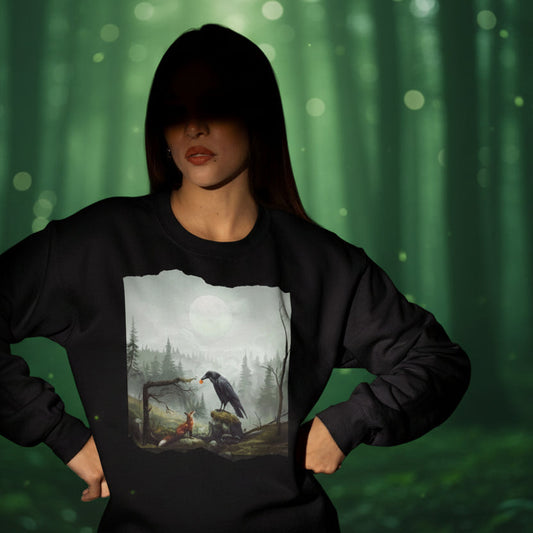 Laadukas collegepaita luontoaiheella