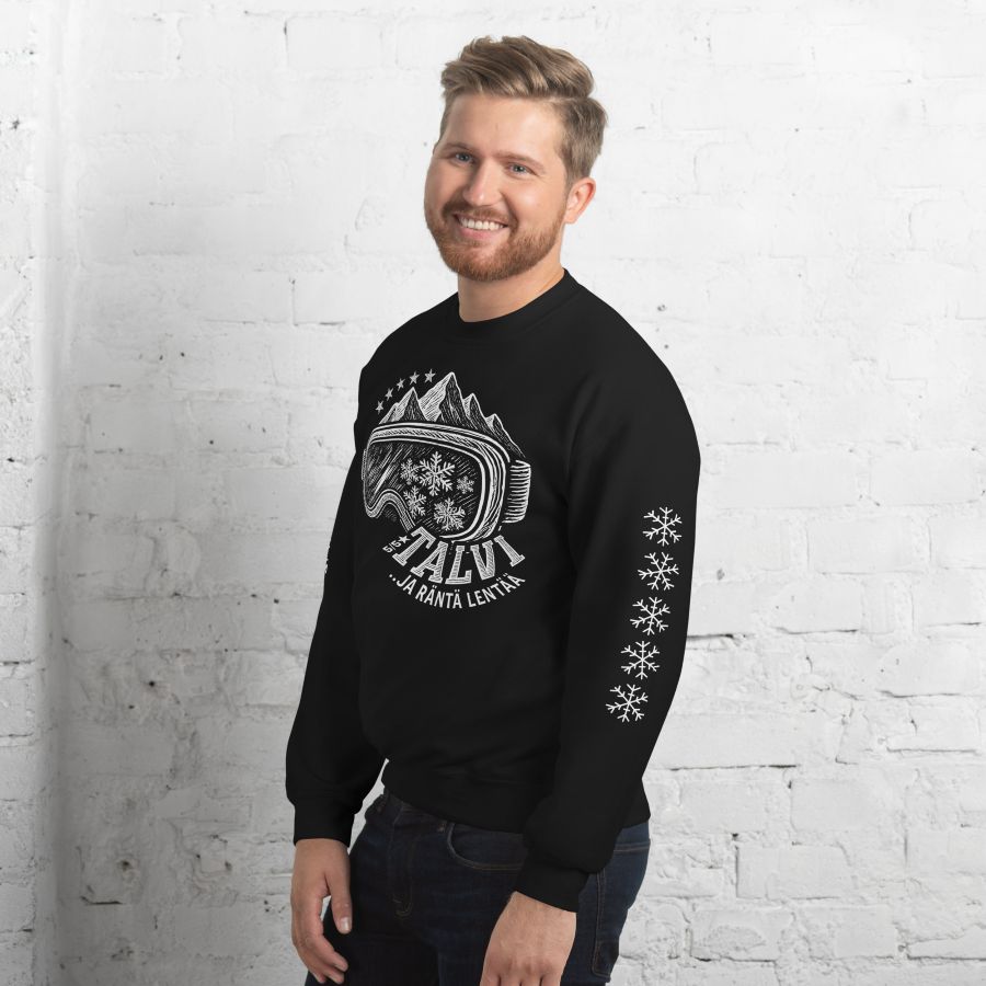 Lämmin talviaiheinen unisex-collegepaita