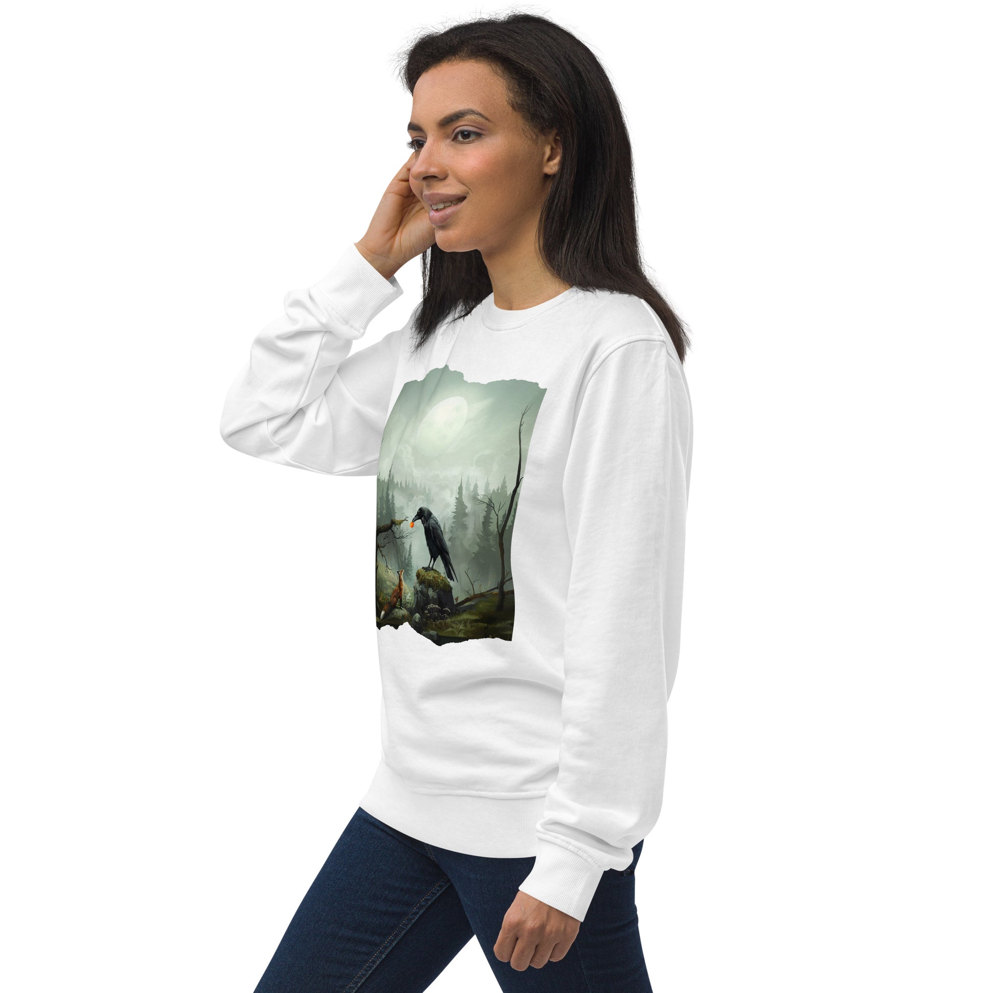 Laadukas puuvillainen collegepaita luontoaiheella